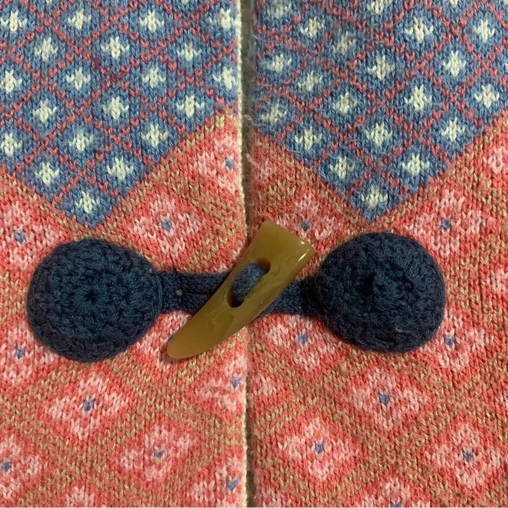 Matilda Jane Make Believe WARM HUGS Sz 10 Hood Vest Sherpa Lining Toggle Buttons